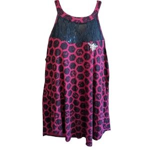 Womens Top American Horror Story XL Lace Bee Hot Topic 2015 Goth Creepy Cute